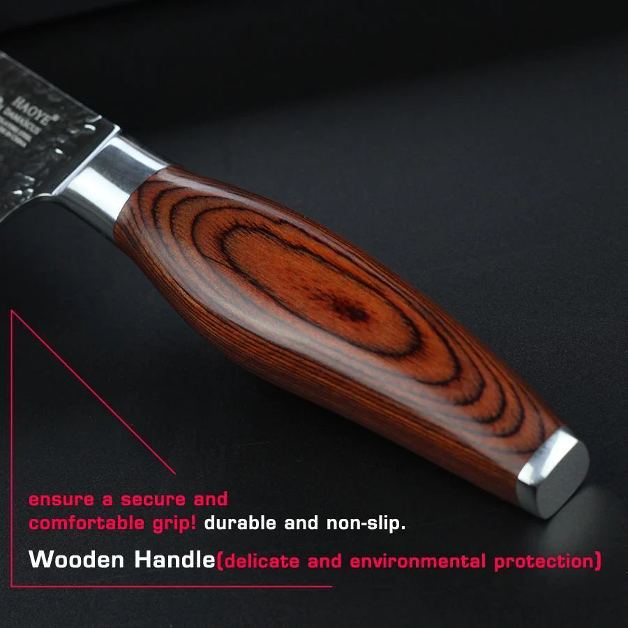 Damascus Chef Knife Japanese cut fish - Image 3