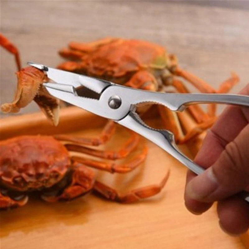 Crack and Enjoy: 3-Piece Stainless Steel Seafood Cracker & Pick Set - Image 3